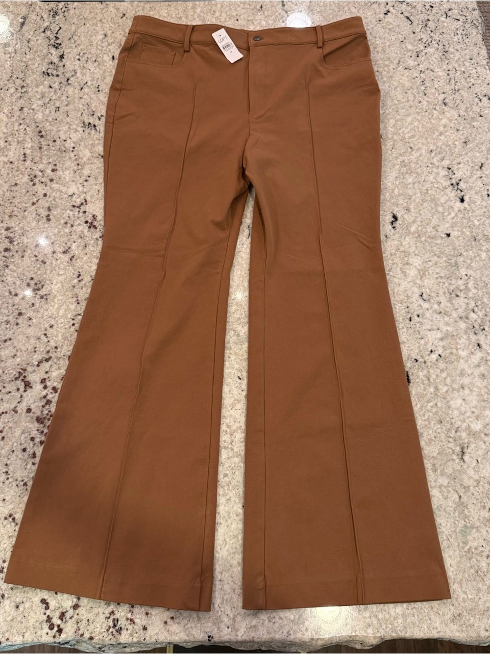 LOFT Five Pocket Slim Flare Pants In Bi-stretch - Cocoa Powder